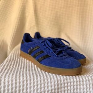 Adidas Gazelle Suede Sneakers in Bright Blue